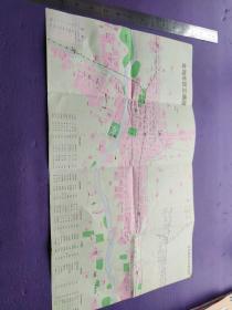 宝鸡市交通旅游图，1987年，一版一印