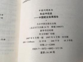 中国问题报告：失业冲击波——中国就业发展报告