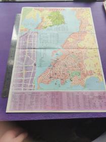 青岛游览交通图，1984年，一版一印
