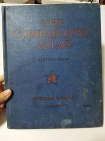 民国·英文原版·地图集：THE COMPARATIVE  ATLAS（自然地理和政治地理）【1938年·布面精装大16开】