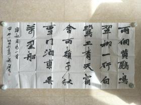 中書協(xié)書法家楊小琪  兩個黃鸝鳴翠柳