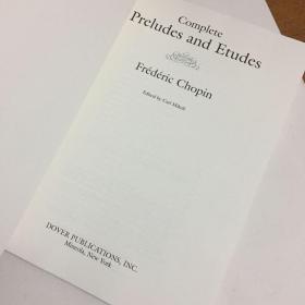 (肖邦前奏曲及练习曲钢琴独奏曲谱)Complete Preludes and Etudes for Solo Piano