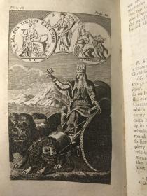 1803年 THE PANTHEON 《万神殿》FABULOUS HISTORIES OF THE HEATHEN GODS 含29副铜板整页插图   18X11CM