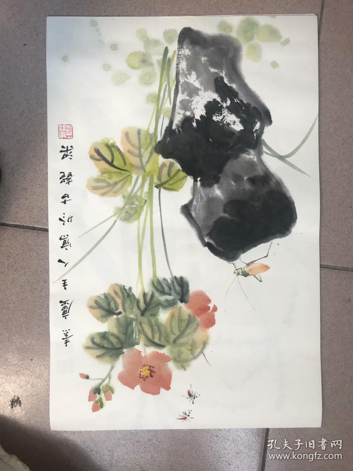 安徽著名草虫画家周超小品5，买一送一