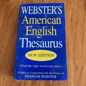 Webster’s American English thesaurus new edition