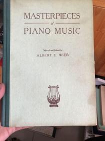 Masterpieces of piano muaic 钢琴曲谱
