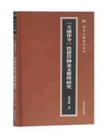 西夏文献研究丛刊：《天盛律令》铁箭符牌条文整理研究