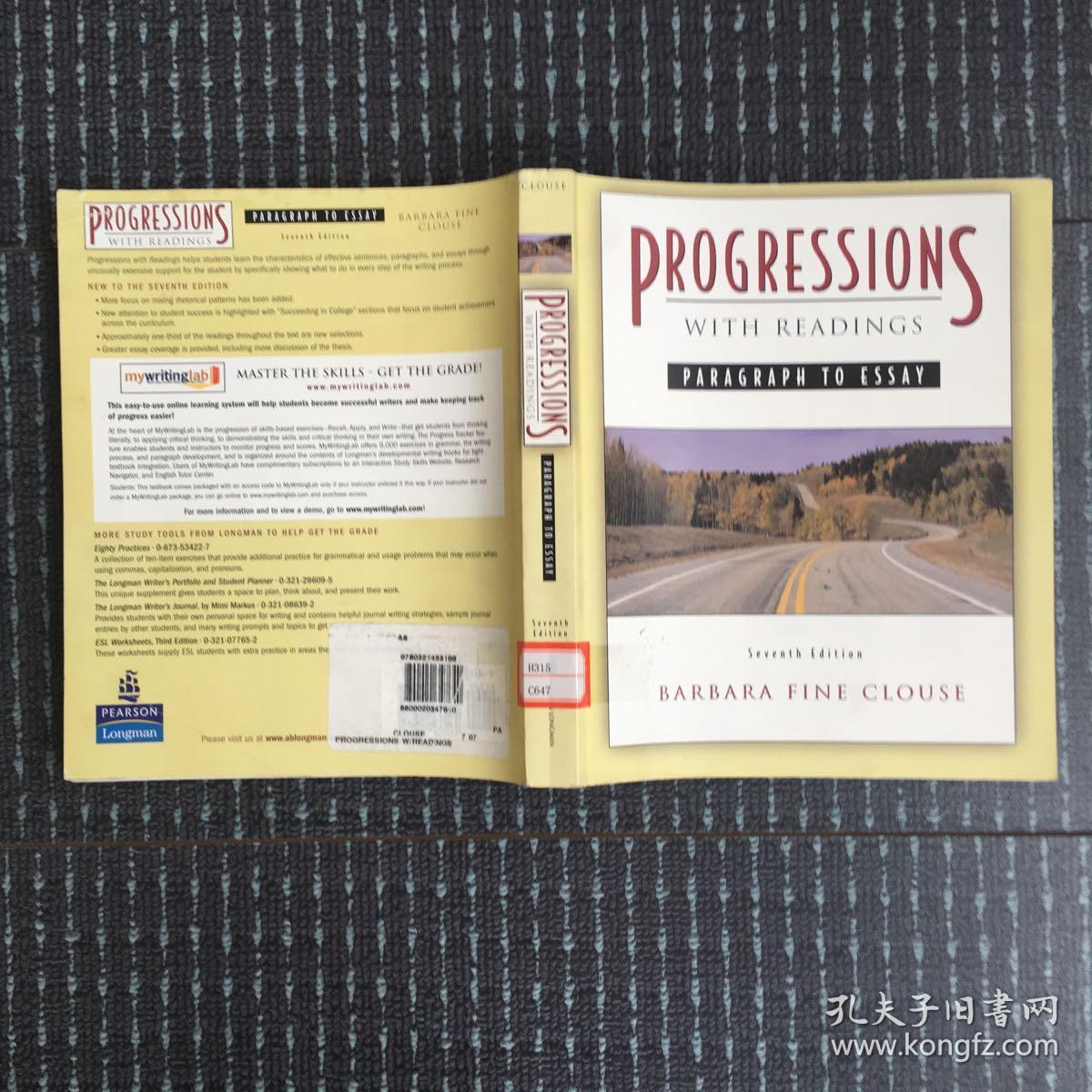 英文原版：progressions with readings paragraph to essay 英文原版16开