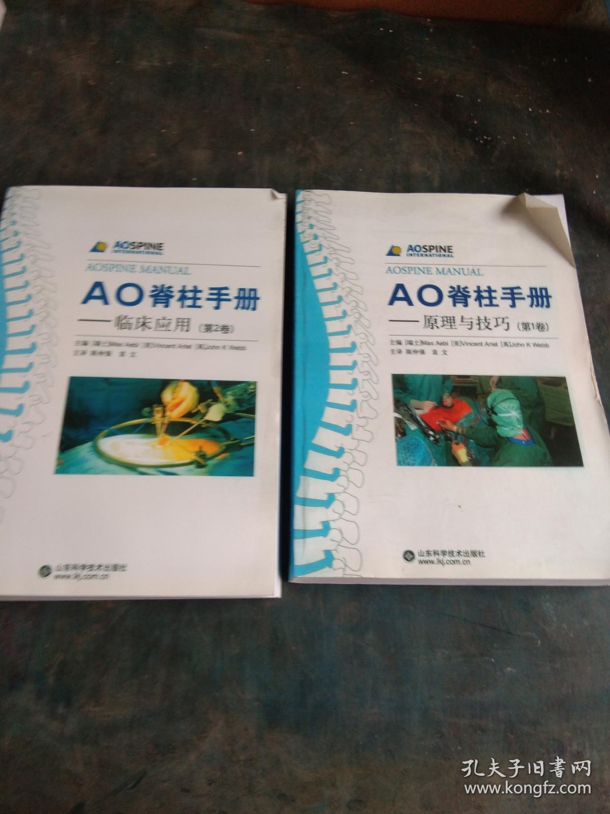 AO脊柱手册（第一卷原理与技巧 第二卷临床应用 全两册）