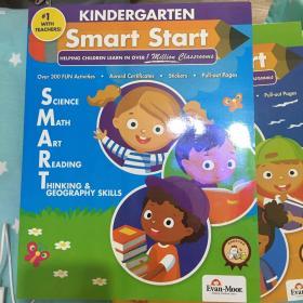 全新2册【Smart Start Grade K 聪慧启蒙系列 幼儿园大班 英文原版美国加州教辅Evan-Moor】