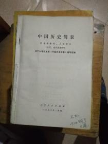中国历史简表