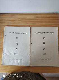 1996年全国象棋锦标赛对局选     团体上下    油印本