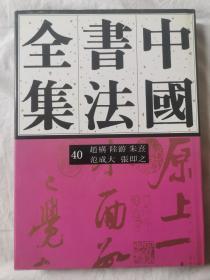 中国书法全集（第40卷）宋辽金 赵构 陆游 朱熹 范成大 张即之【65册合售 大16开精装+书衣 2000年1版1印 具体看图见描述】