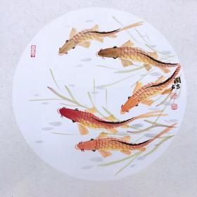 广西美协会员蒋润吉老师斗方卡纸任选三幅只需168元包邮尺寸50*50厘米