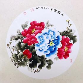 广西美协会员蒋润吉老师斗方卡纸任选三幅只需168元包邮尺寸50*50厘米