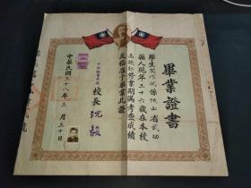 1949年中国档案学校毕业证书（陕西、武功县人）