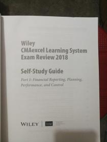 {几近全新}【IMA官方认证CMA考试备考资料】2018版Wiley美国注册管理会计师(CMA)认证考试辅导教材
第一部分《财务报告、规划、绩效与控制(英文)》包括:IMA官方考试辅导教材和行业领先的在线题库