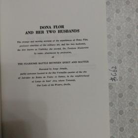 英文原版 Dona Flor and Her Two Husbands: A Moral and Amorous Tale