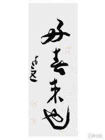 老五《好春来也》43x17cm 计0.65平尺 书法 收藏品 艺术品 工艺品 文创 美学 包邮