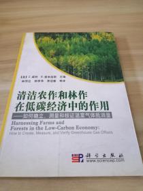 清洁农作和林作在低碳经济中的作用：如何确立、测量和核证温室气体抵消量