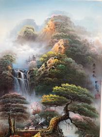 谭其明，油画，山水风景，现货，50-60，可合影，多款，部分无现货，可定制