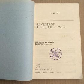 elements of solid state physics（P3304）