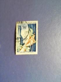 外国邮票  法国邮票  1954年  艺术品  （信销票）