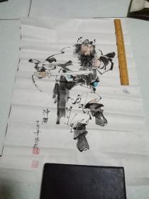 国画：钟馗(刘铸岭作)