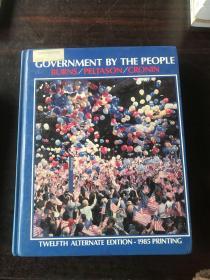 GOVERNMENT BY THE PEOPLE  BURNS /PELTASON/CRONIN TWELFTH ALTERNATE EDITION-1985 PRINTING