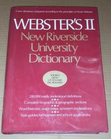 正版 英文原版书 Webster's II: New Riverside University Dictionary  精装