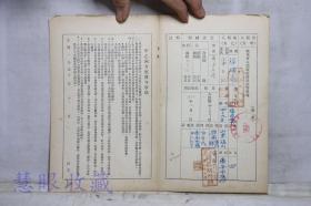 建国初北京市人民政府房地产管理局（商租）民用公产租赁契约一张--承租人：栾玉润、地址：广安市场、商号：福顺局、保铺盖章：北京兴盛猪肉铺--此租户契约保存完整十分难得！