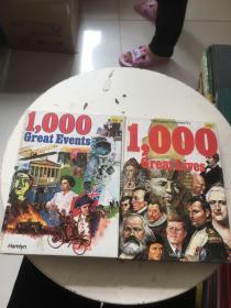 1000 Great Events+1000 Great Lives（精装，2册合售）