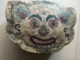 清代手绘虎头形纸盒