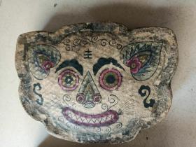 清代手绘虎头形纸盒