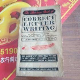 THE BANTAM BOOK OF CORRECT LETTER WRITING书信的正确写法（英文版小32开）