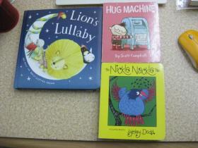 英文原版童书3本：Hug Machine、The Nickle Nackle Tree、Lion's Lullaby