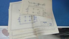 太原磷肥厂 图纸一摞 大小幅面约36张