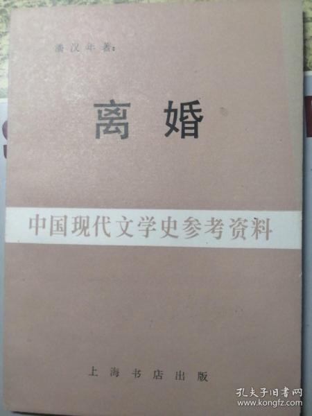 离婚：中国现代文学史参考资料