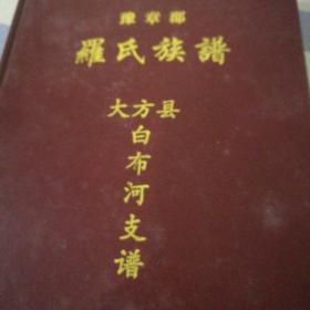 豫章郡罗氏族谱 大方县白布河支谱