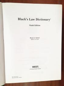 外文书店库存全新无瑕疵 美国进口原装辞典 Black`s Law Dictionary DELUXE NINTH EDITION布莱克法律词典 第9版豪华版