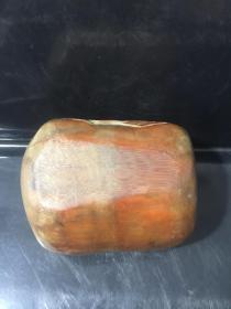 清代文房老竹黄雕刻笔洗 造型独特别致 品相完美