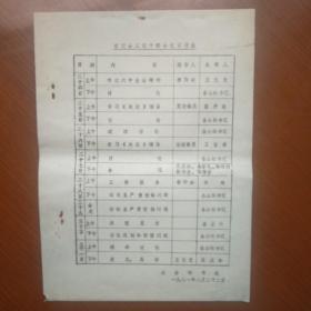 1981年宿迁三级干部会议日程表