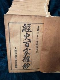 清末经典老書《經史百家雜鈔》   全套共12册，26卷
尺寸：20㎝×13㎝