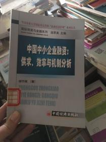 中国中小企业融资：供求、效率与机制分析