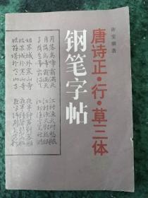 唐诗正 行 草三体钢笔字帖