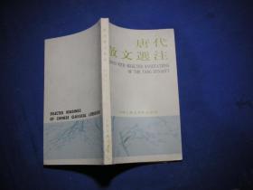 中国古典文学作品选读   唐代散文选注