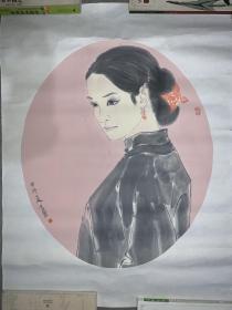 湖北美院教授肖蓝人物画