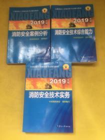 注册消防工程师资格考试指定教材：消防安全技术实务+消防安全技术综合能力+消防安全案例分析（2019年版）3本合售 无勾画