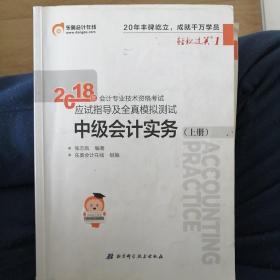 东奥中级会计职称教材2018 轻松过关一  2018年会计专业技术资格考试应试指导及全真模拟测试  中级会计实务  上下册