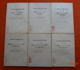 《中华民国史资料丛稿》（征求意见稿）之《译稿》：昭和二十（1945）年的中国派遣军 第一、二卷第一、二分册， 昭和十七、八（1942、1943）年的中国派遣军 上、下册  6本合售